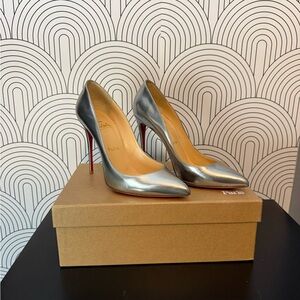 Silver Christian Louboutin Pigalle
